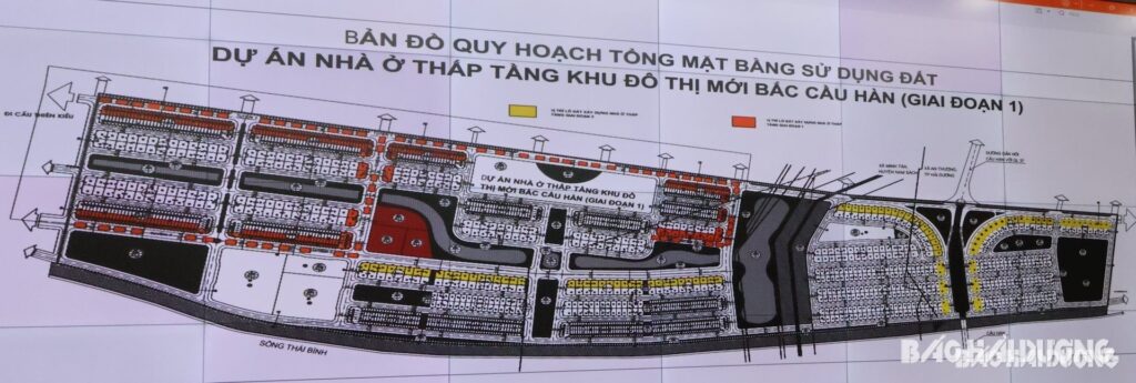 233 nhà xây để bán trong khu đô thị mới Bắc cầu Hàn